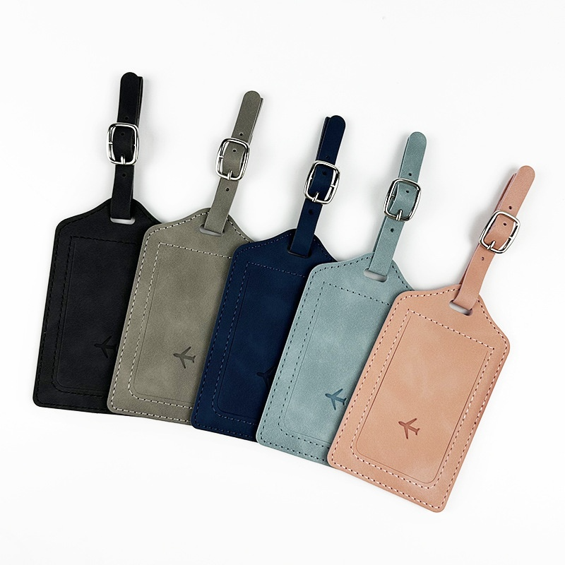 Leather Passport Holder & Luggage Tag Set PU