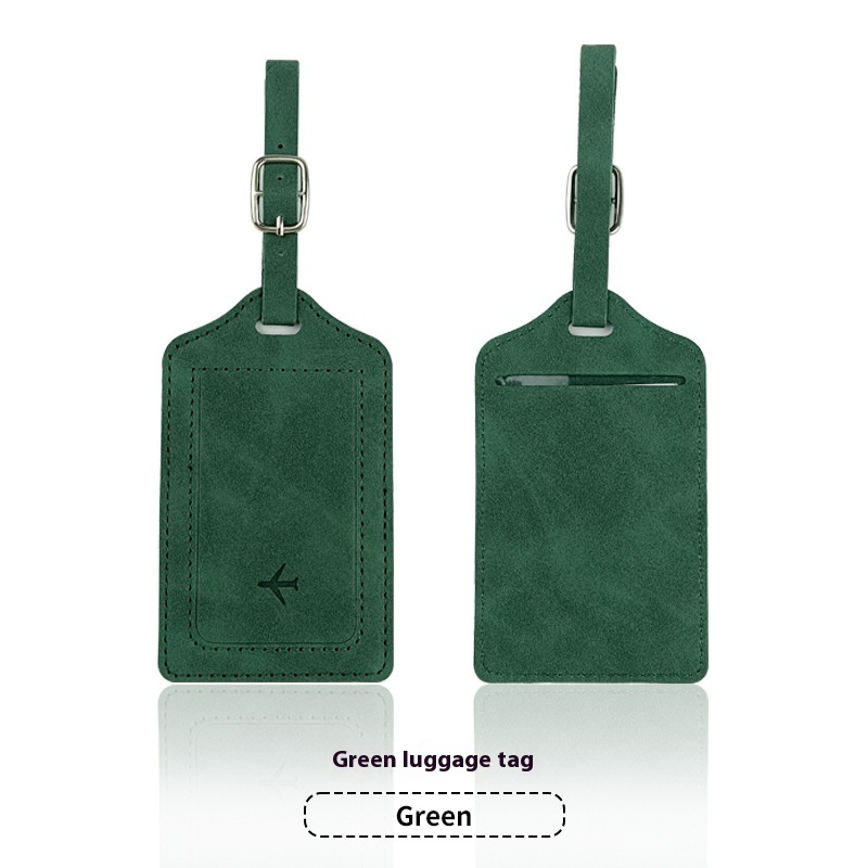Leather Passport Holder & Luggage Tag Set PU