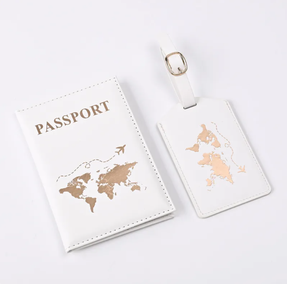 PU Leather Gilded Passport Cover